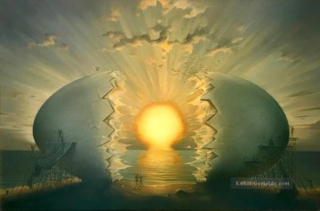 bekannte abstrakte Werke - Sonnenaufgang am Ozean II Surrealismus